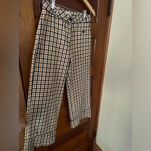 Maeve High-Rise Seersucker Trousers•Size 2